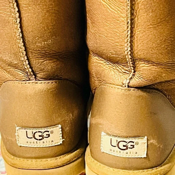 UGG Australia Classic Tall Metallic Bronze Sheepskin Boots SZ 9 - Picture 3 of 14